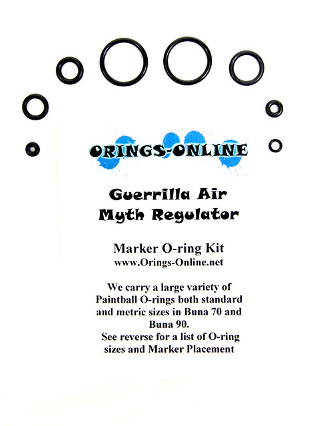 Guerrilla Air Myth Regulator O-ring Kit